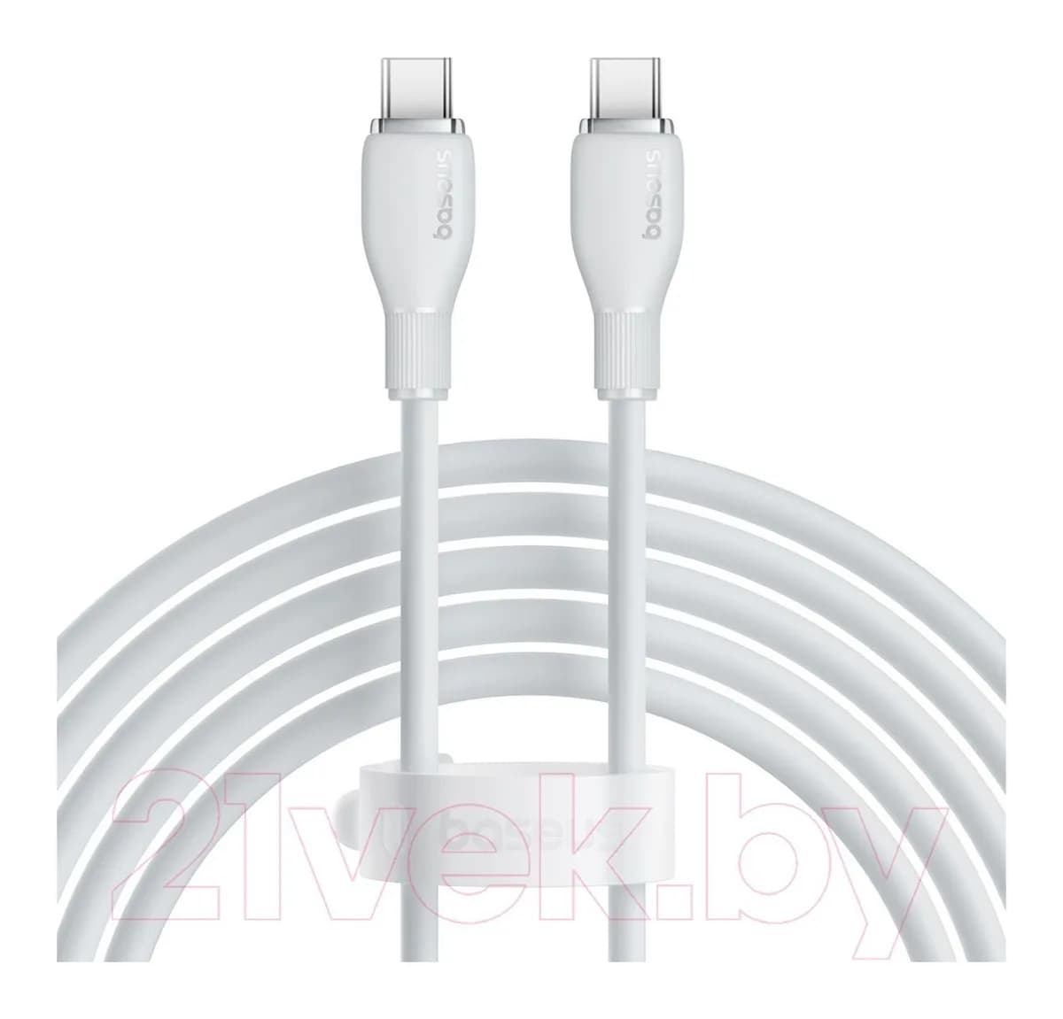 Зарядный кабель Baseus Pudding Type-C to Type-C 100W / P10355702221-01 (2м, белый)