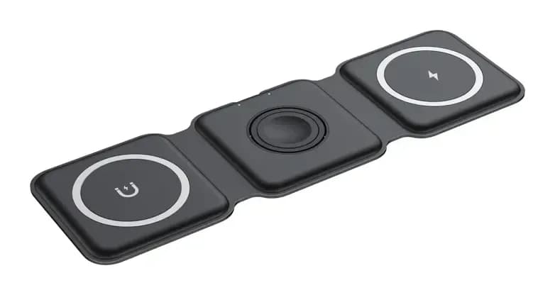 Зарядное устройство беспроводное Rexant MagSafe 3в1 Qi 18-7088 (черный)