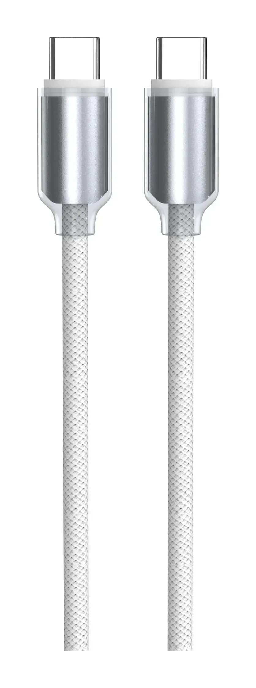 Зарядное устройство сетевое Atomic Crystal G351 GAN 35W USB A+C с кабелем USB С-С / 10.194 (белый)