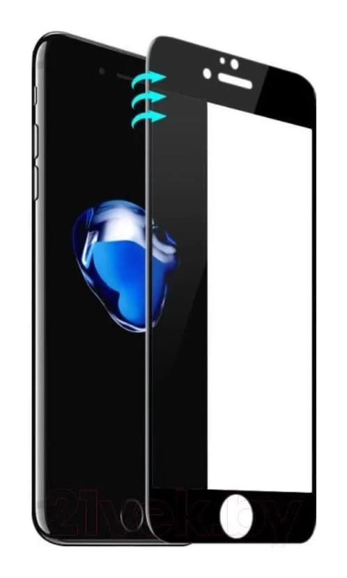 Защитное стекло для телефона Case Full Glue Privacy для iPhone 6/6S (черный)