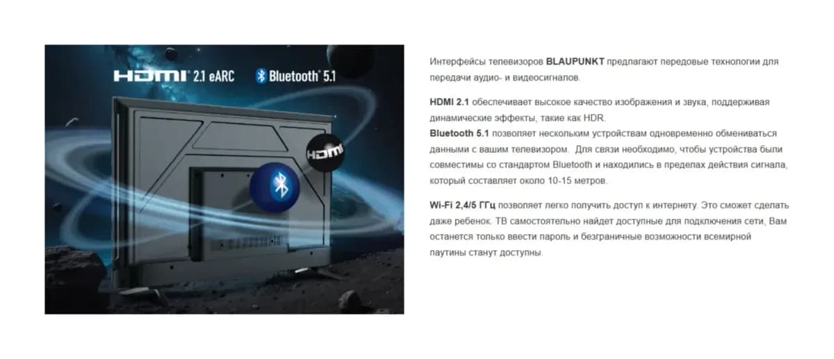 Телевизор Blaupunkt 55" 55QCT6000T