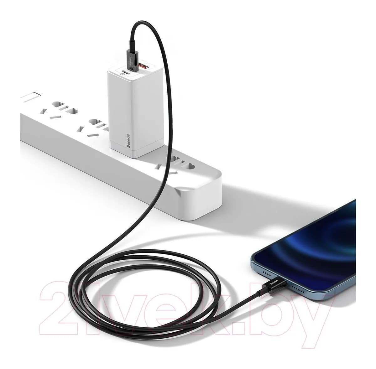 Зарядный кабель Baseus Superior Type-C To Lightning / CATLYS-C01 (2м, черный)