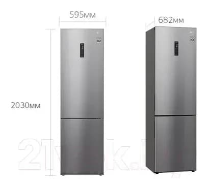 Холодильник с морозильником LG DoorCooling+ GA-B509CMQM