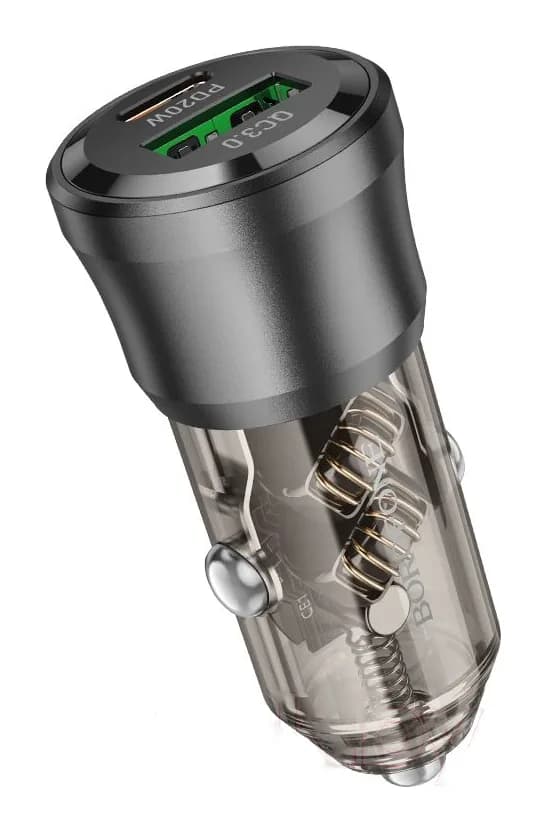 Автомобильное зарядное устройство Borofone BZ25 (прозрачный)