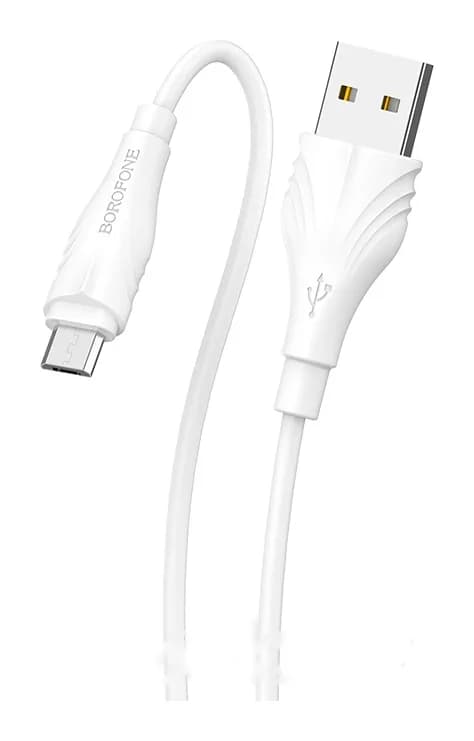 Зарядный кабель Borofone BX18 Micro (3м, белый)