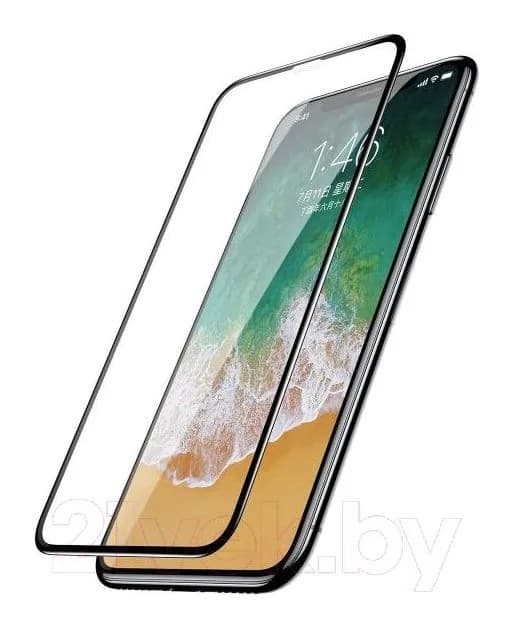 Защитное стекло для телефона Case 3D для iPhone X/XS/11Pro (0.33мм, черный)