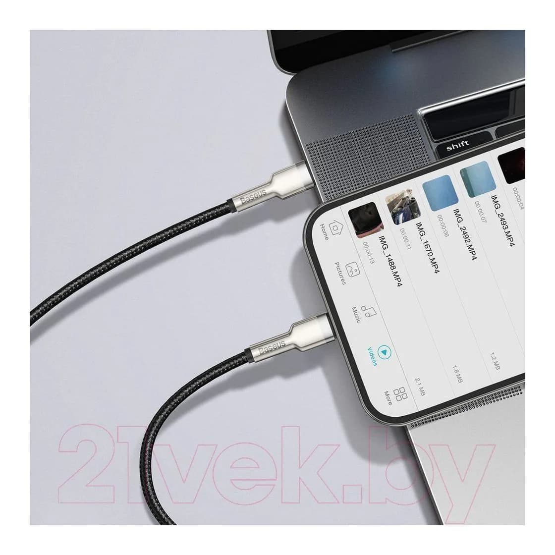 Зарядный кабель Baseus Lightning - USB Type-C / CATLJK-A01 (1м, черный)