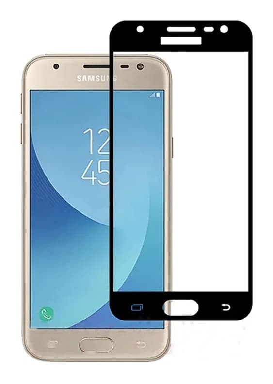 Защитное стекло для телефона Case Full Screen для Samsung Galaxy J3 2017 (черный)