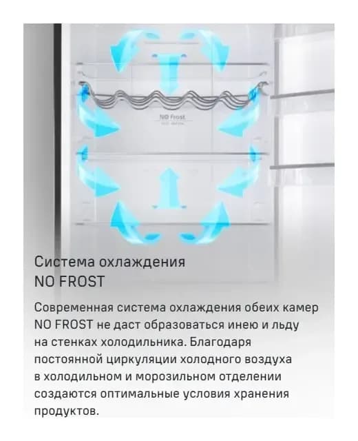 Холодильник с морозильником Maunfeld MFF200NFB Inverter
