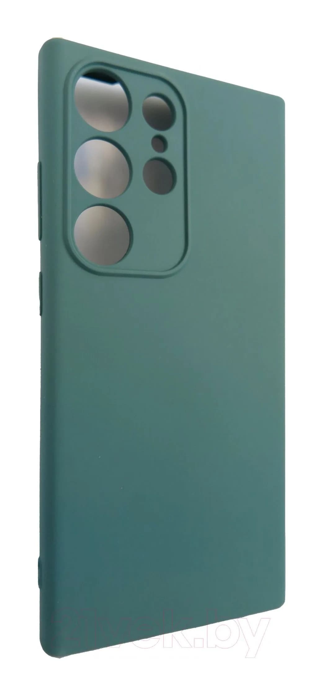 Чехол-накладка Case Coated для Galaxy S23 Ultra (темно-зеленый)