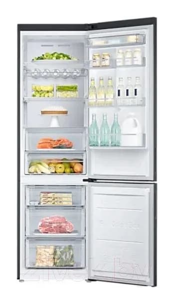 Холодильник с морозильником Samsung RB37A5291B1/WT