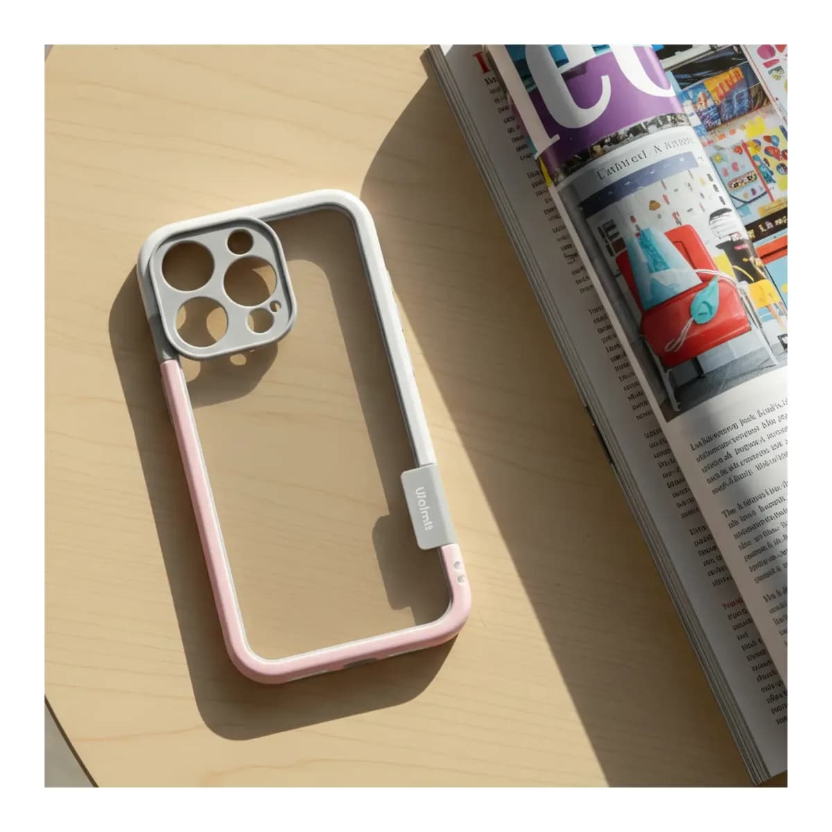 Чехол-накладка G-Case Для iPhone 16 Pro / 6601110764E (розовый/белый)