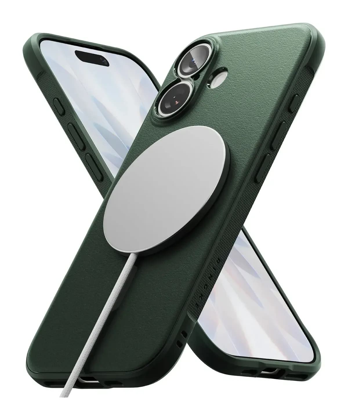 Чехол-накладка Ringke Onyx Magnetic для iPhone 17 (Dark Green)