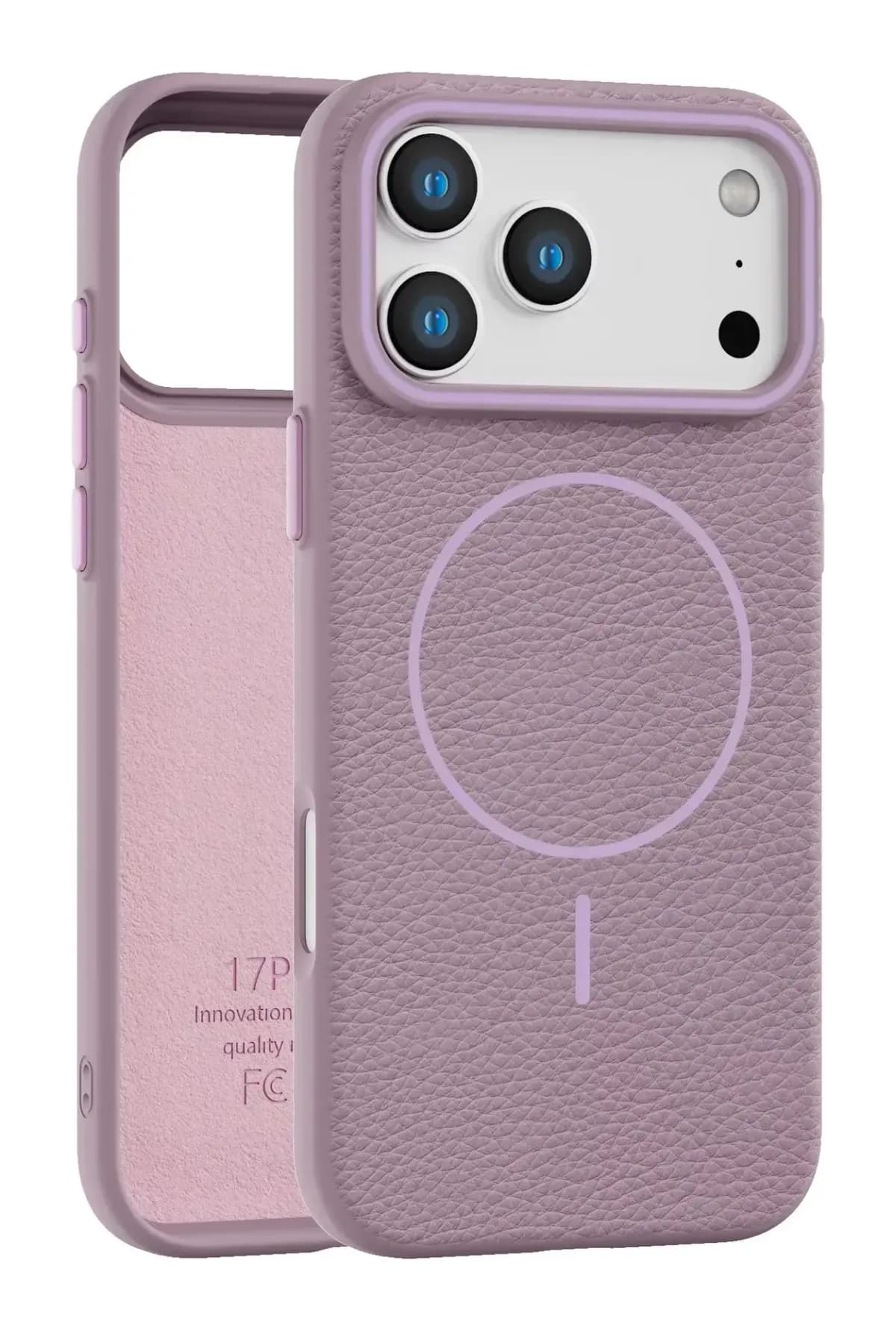 Чехол-накладка Bingo Litchi TPU для Apple  iPhone 17 Pro Max (фиолетовый)