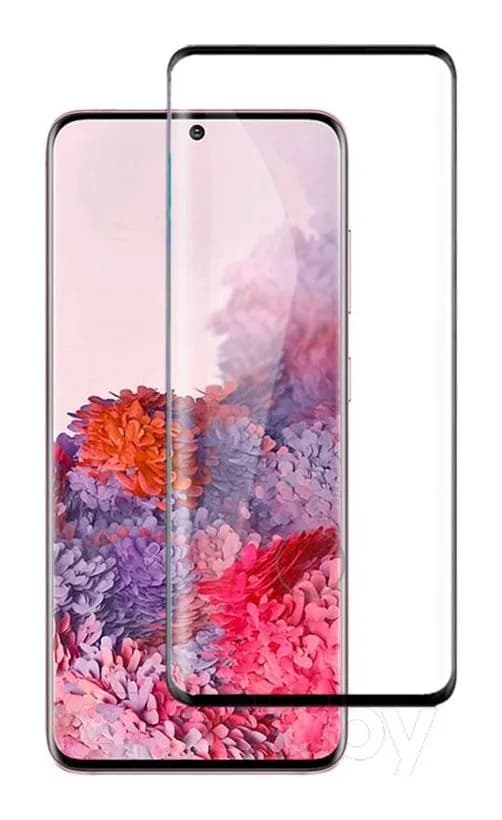 Защитное стекло для телефона Case Full Screen для Galaxy S20 (черный глянец)
