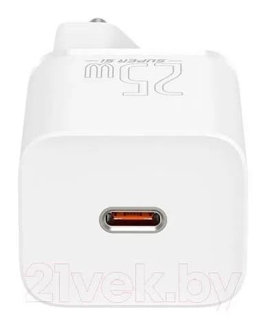 Зарядное устройство сетевое Baseus Super Si 1C Sets 25W / TZCCSUP-L02 (белый)