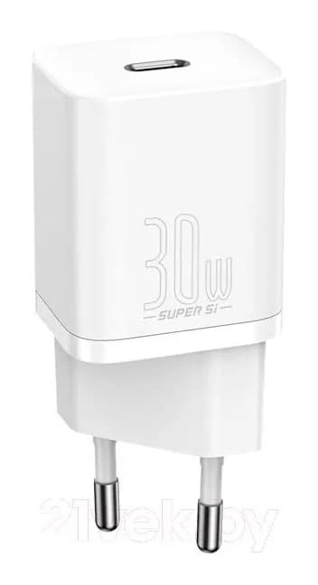 Адаптер питания сетевой Baseus Super Si Pro 1С 30W / CCSUP-J02 (белый)