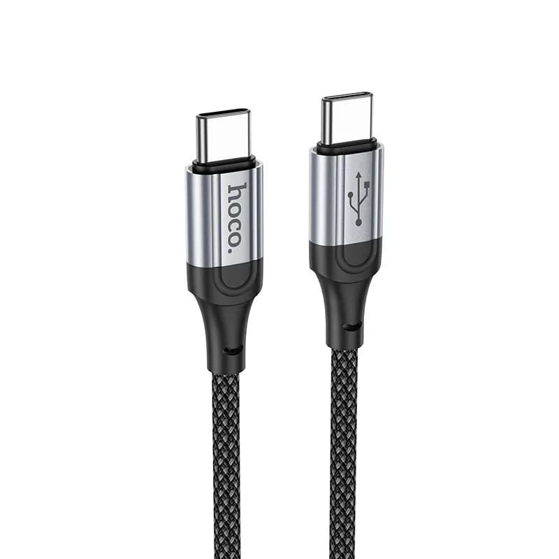 Зарядный кабель Hoco X102 Type-C to Type-C (1м, черный)