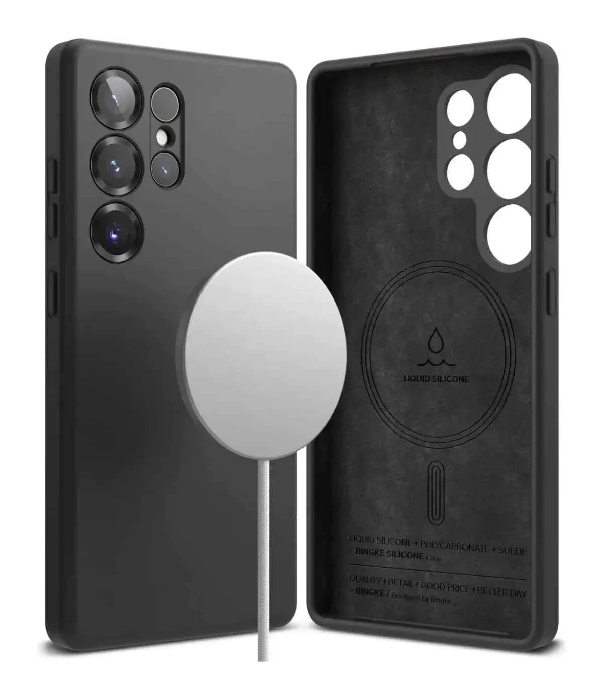 Чехол-накладка Ringke Silicone Magnetic Для Galaxy S25 Ultra (черный)