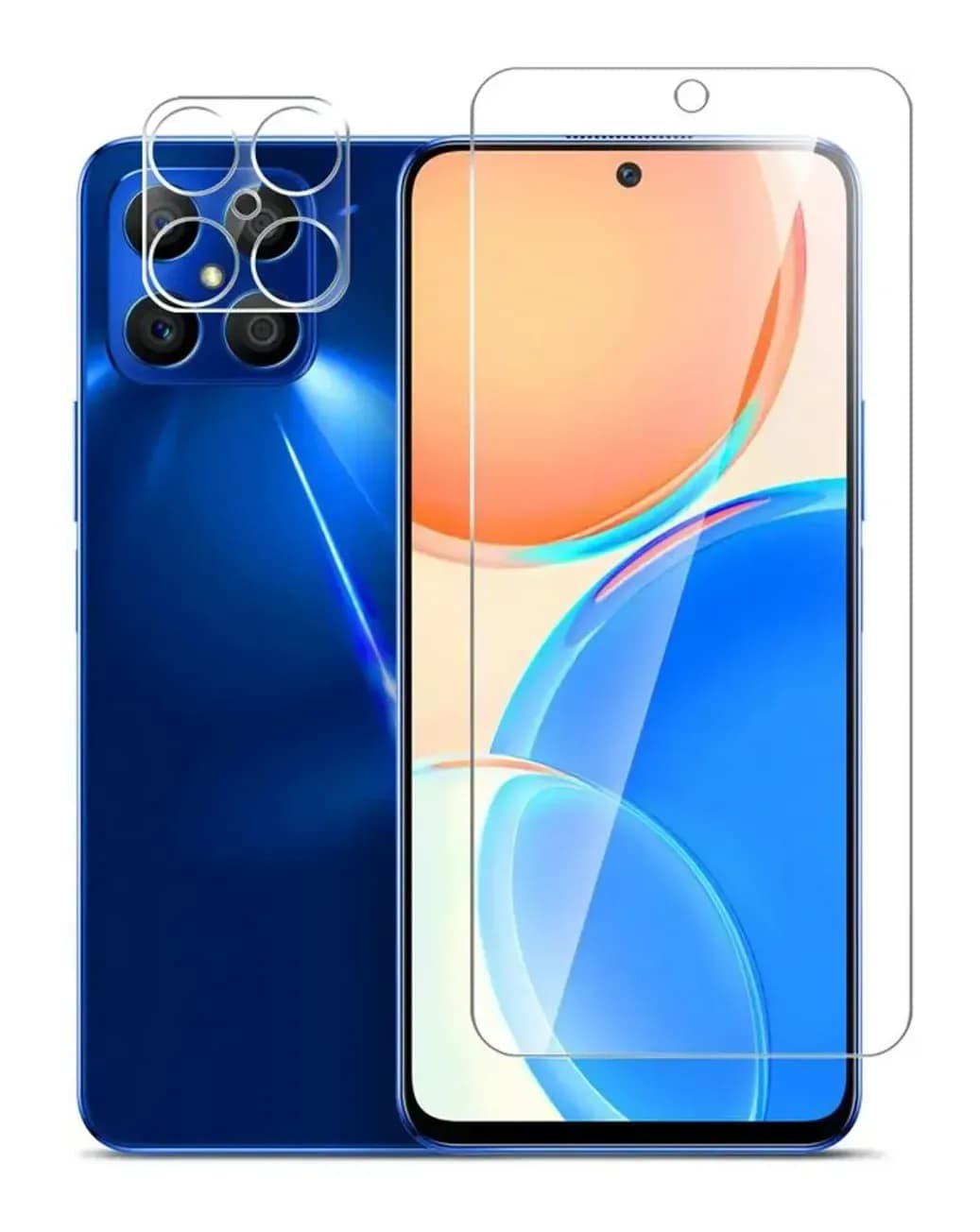 Защитное стекло для телефона BoraSCO Для Honor X8 антиблик гибридная / 71136
