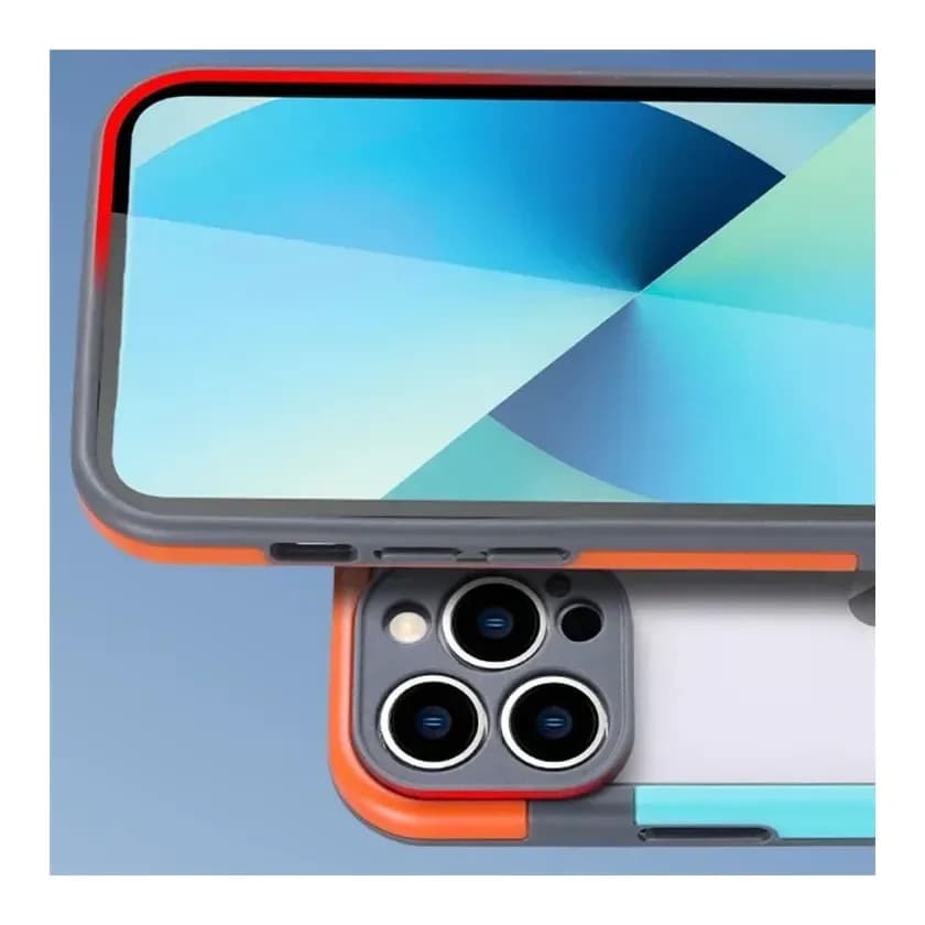 Чехол-накладка G-Case Для iPhone 16 Pro / 6601110764C (голубой/оранжевый)