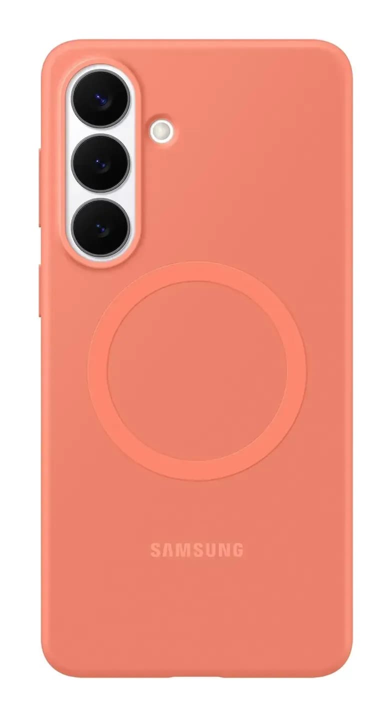 Чехол-накладка Samsung Silicone Magnet Case S26+ / EF-ES947COEGRU (коралловый)