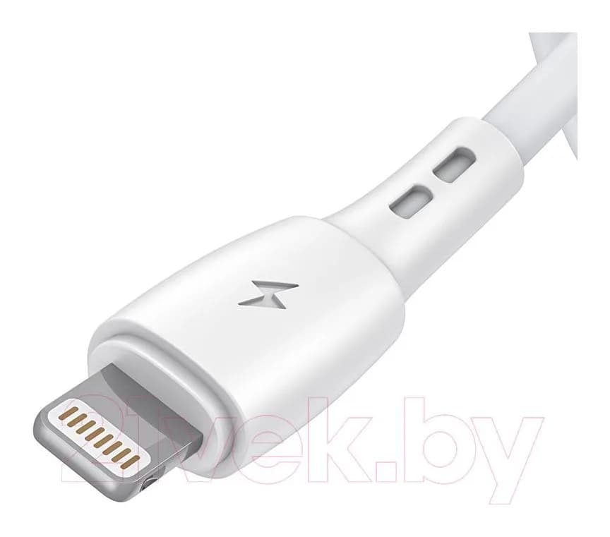 Зарядный кабель Vipfan X06 USB-iPhone (1м, белый, в футляре)