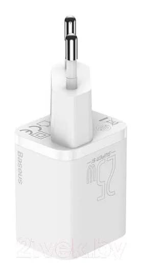 Зарядное устройство сетевое Baseus Super Si 1C Sets 25W / TZCCSUP-L02 (белый)