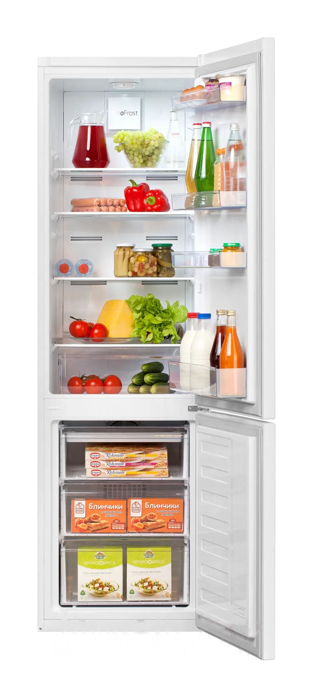 Холодильник с морозильником Beko RCNK310KC0W