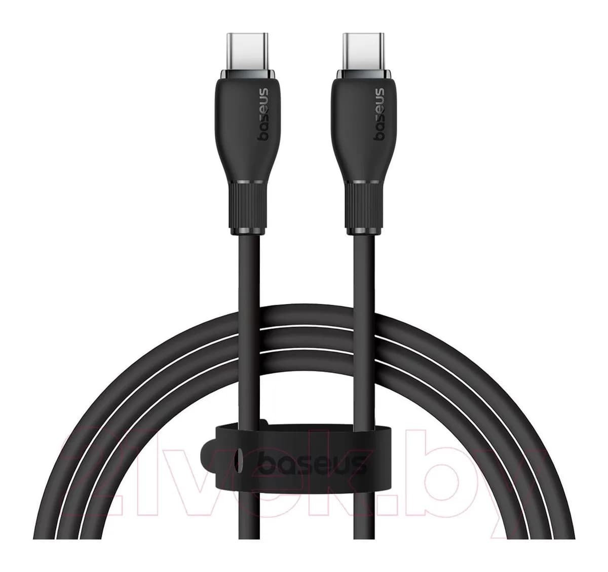 Зарядный кабель Baseus Pudding Type-C to Type-C 100W / P10355702111-00 (1.2м, черный)