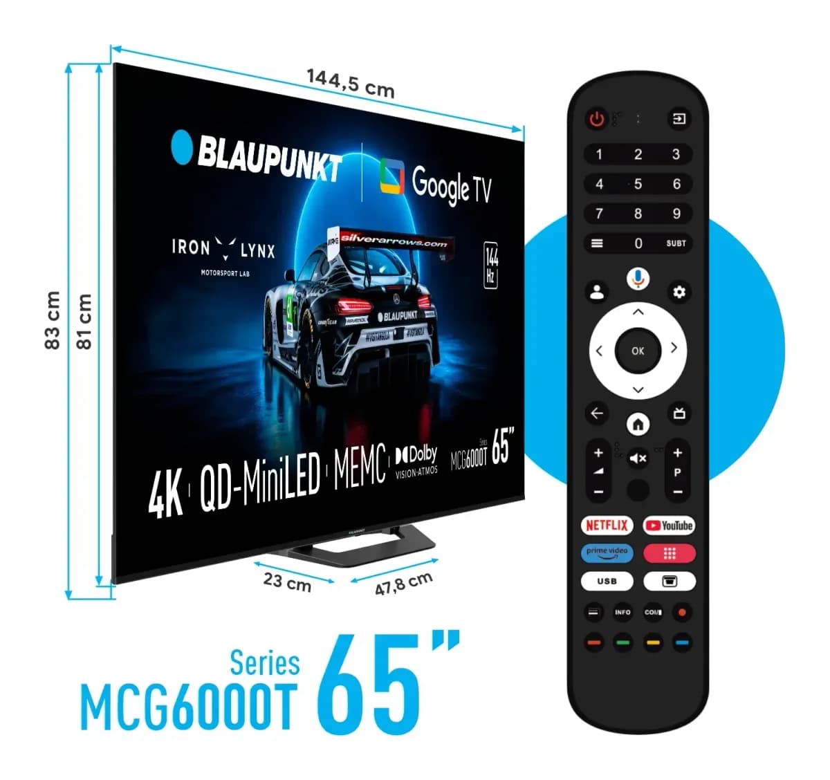 Телевизор Blaupunkt 65" 65MCG6000T (miniLED)