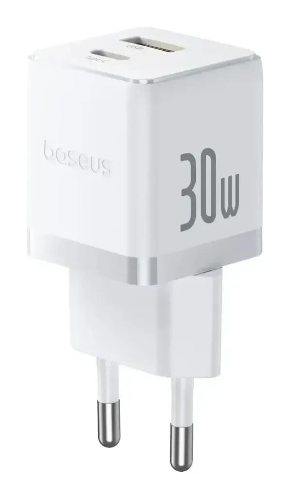Зарядное устройство сетевое Baseus Palm C+U 30W EU / P1011160A213-01 (белый)