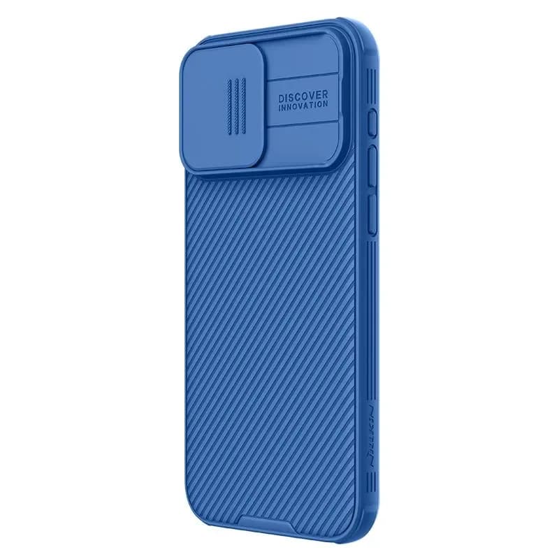 Чехол-накладка Nillkin CamShield Pro для Apple iPhone 15 (синий)