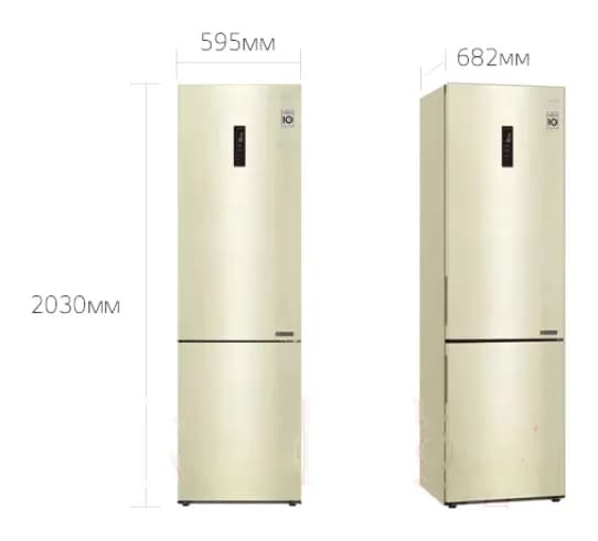 Холодильник с морозильником LG GA-B509CESL