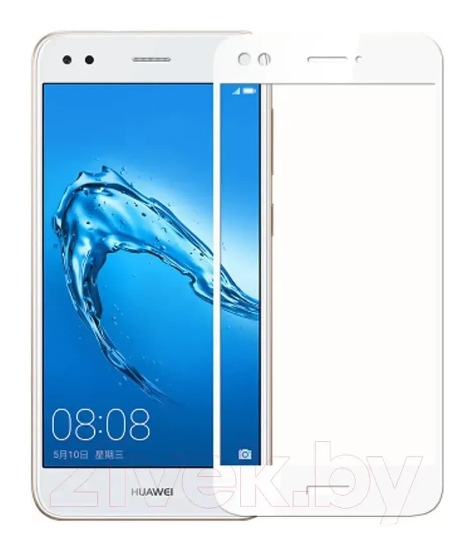 Защитное стекло для телефона Case Full Screen Huawei P9 Lite Mini (белый глянец)