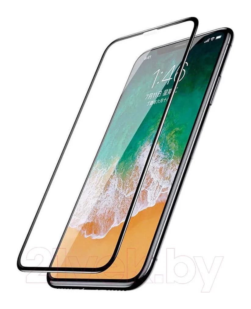 Защитное стекло для телефона Case 3D Rubber для iPhone 11 / XR (черный)