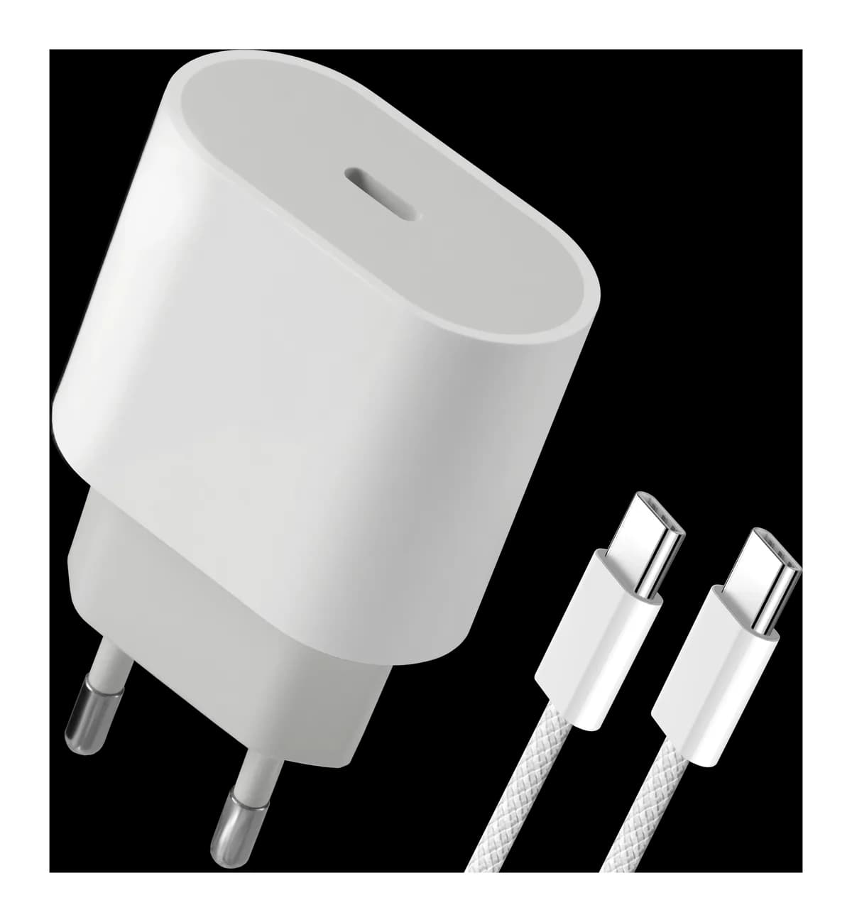Зарядное устройство сетевое Defender UPA-121 20W USB-C + кабель Type-C / 83222  (белый)