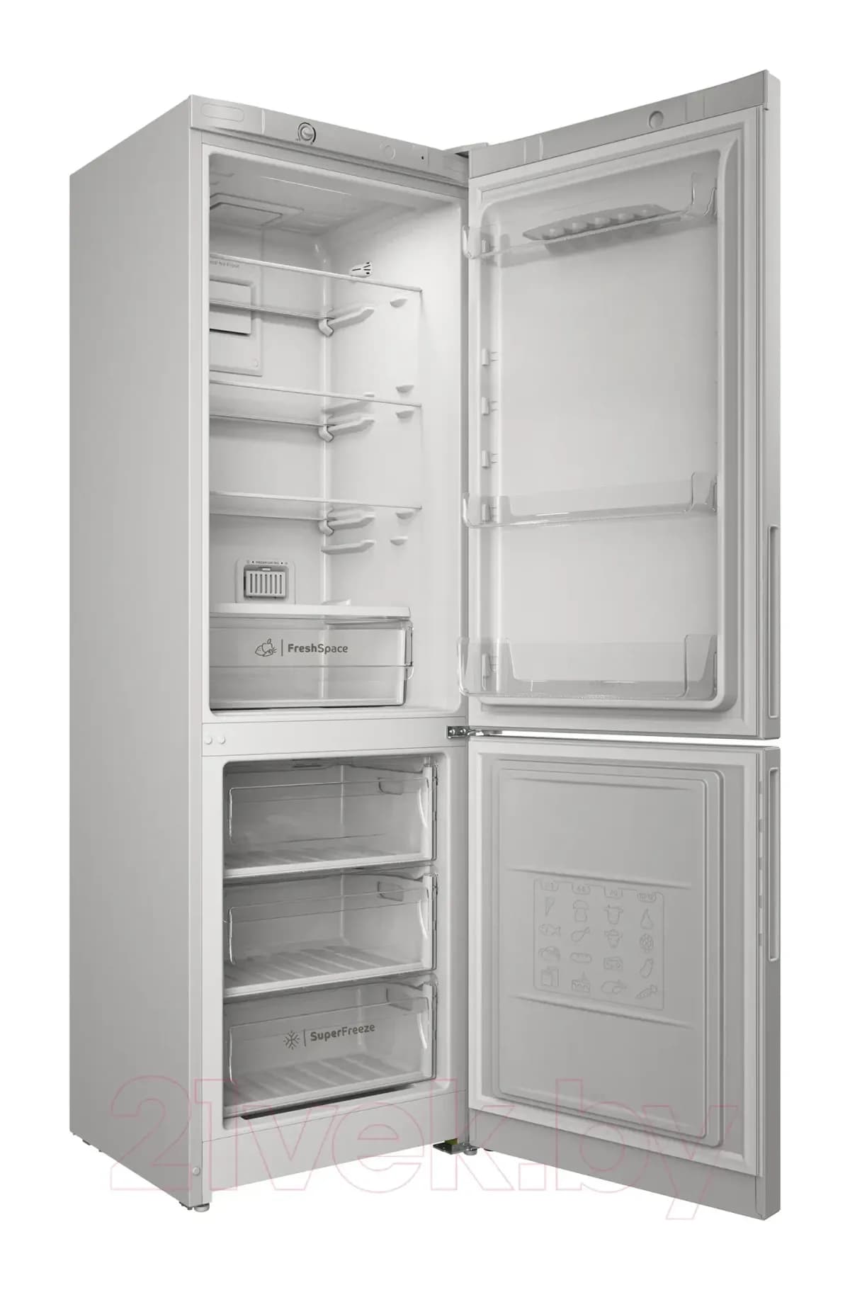 Холодильник с морозильником Indesit ITR 4180 W