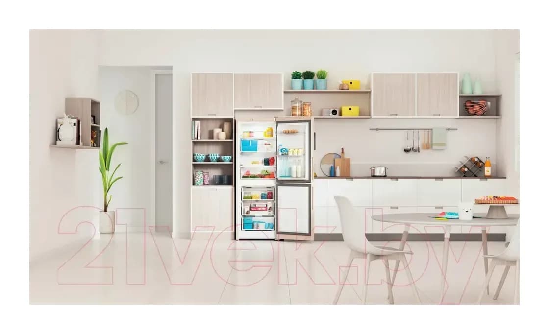 Холодильник с морозильником Indesit ITR 4160 E