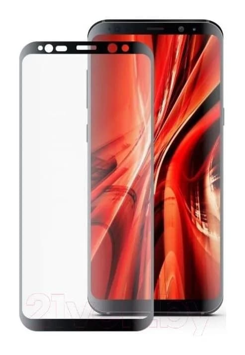 Защитное стекло для телефона Case 3D для Galaxy S8 Plus (черный)
