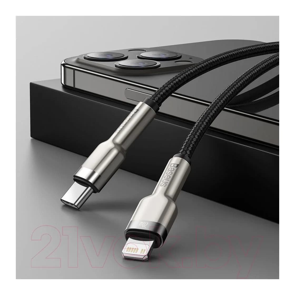 Зарядный кабель Baseus Lightning - USB Type-C / CATLJK-A01 (1м, черный)