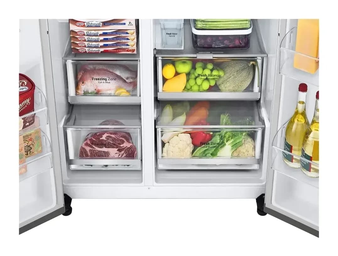 Холодильник с морозильником LG GC-X257CAEV