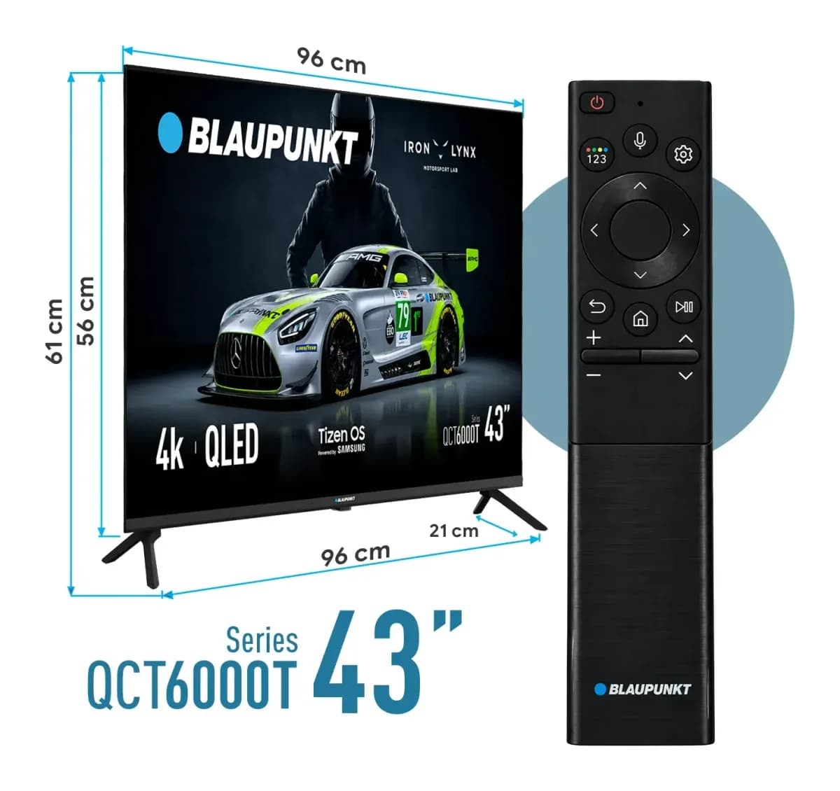 Телевизор Blaupunkt 43" 43QCT6000T