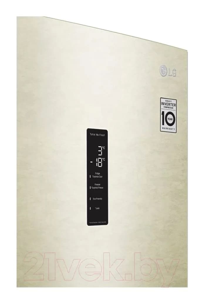 Холодильник с морозильником LG GA-B509CESL