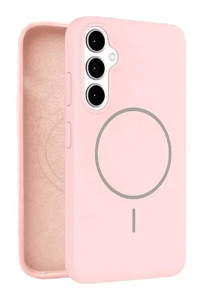 Чехол-накладка Bingo Silicone Magnetic для Samsung S25+ (пудровый)