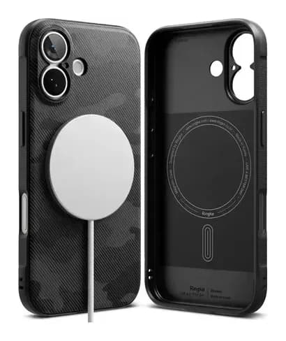 Чехол-накладка Ringke Onyx Magnetic для Iphone 17 (Camo Black)