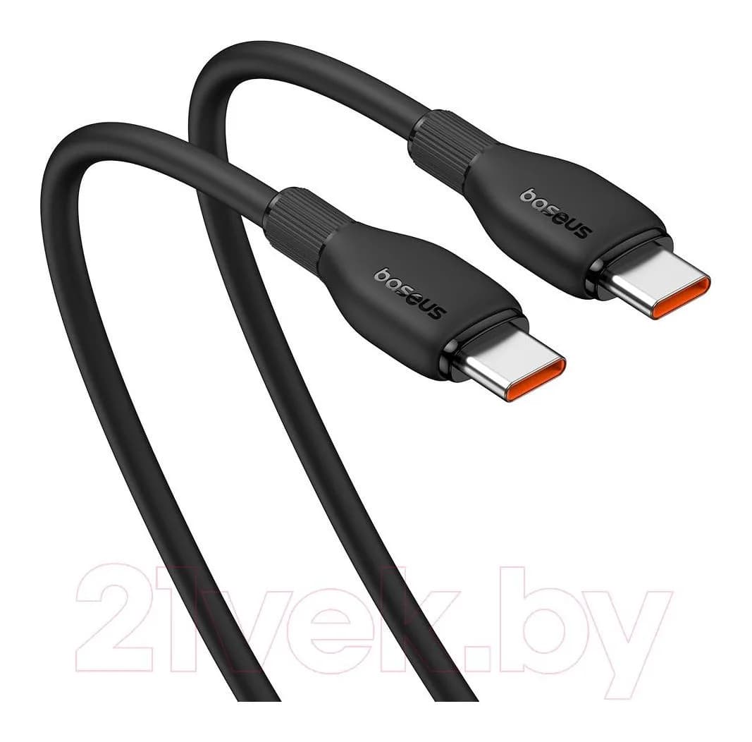 Зарядный кабель Baseus Pudding Type-C to Type-C 100W / P10355702111-00 (1.2м, черный)