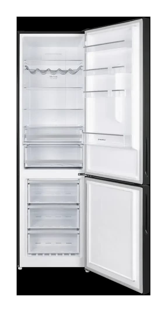 Холодильник с морозильником Maunfeld MFF200NFB Inverter