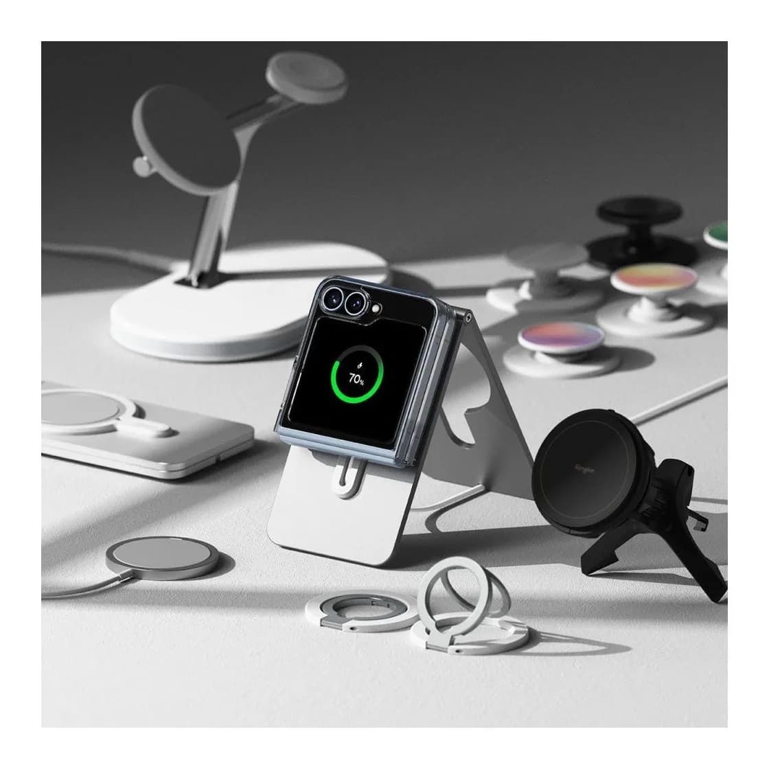 Чехол-накладка Ringke Fusion Magnetic Magsafe для Galaxy Z FLIP 6 (Clear)
