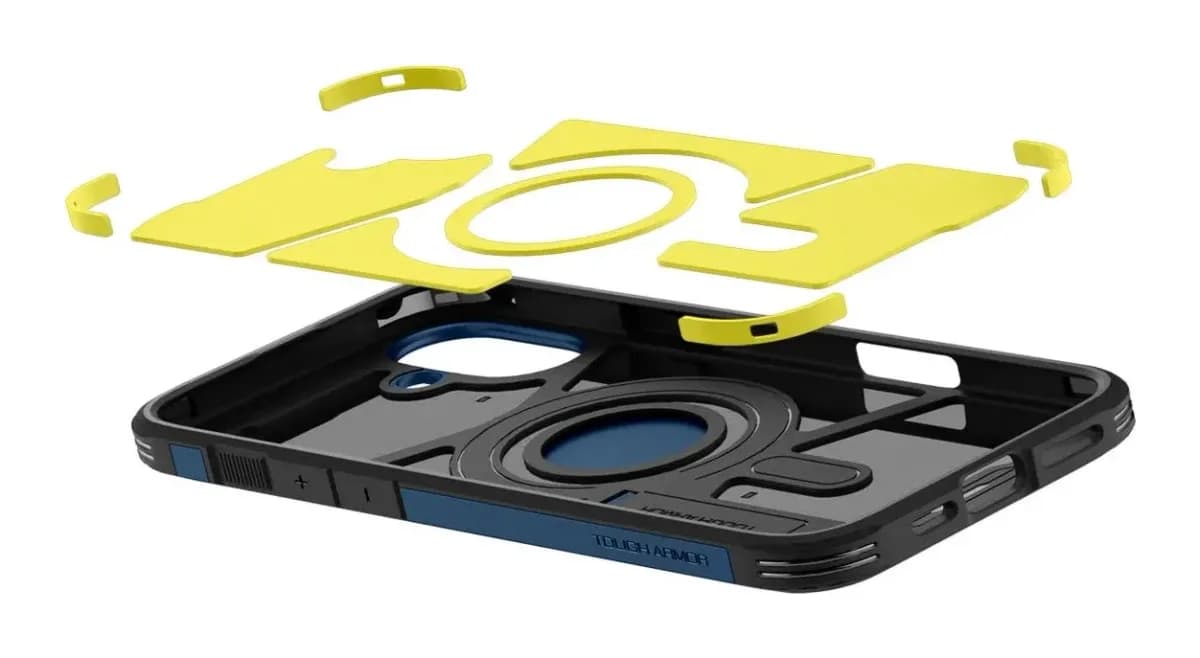 Чехол-накладка Spigen Tough Armor Mag Magsafe для iPhone 16 / ACS08217 (Navy Blue)